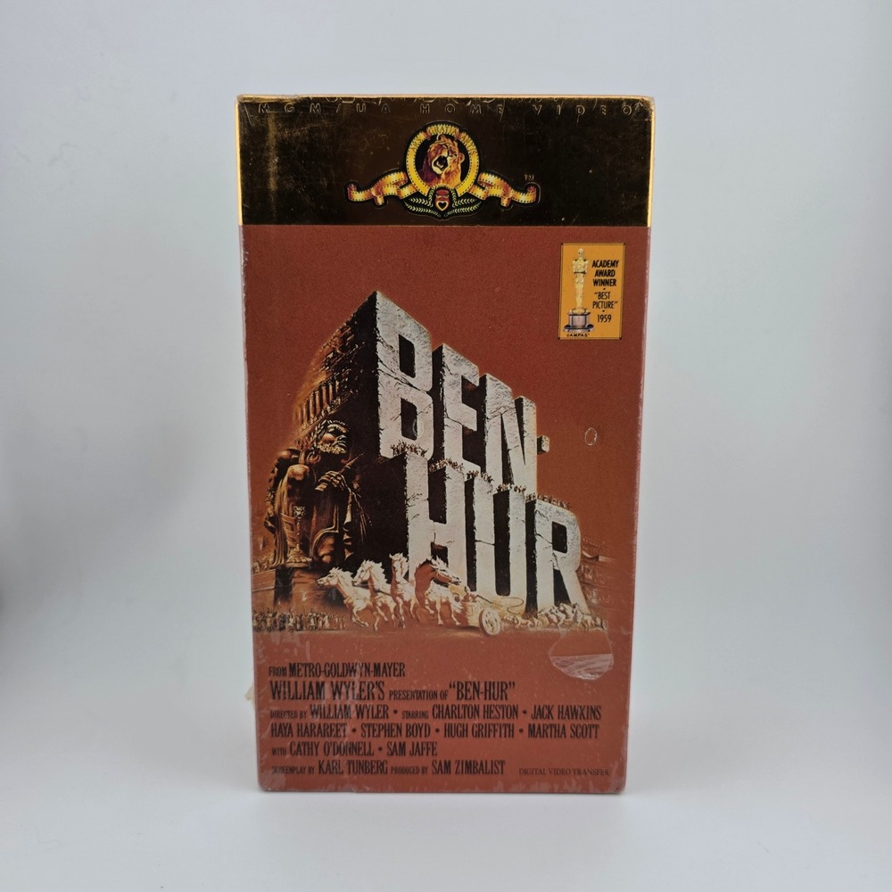 Ben Hur VHS Tape Movie MGM Charlton Heston Classic‎ Film 1959 New Sealed